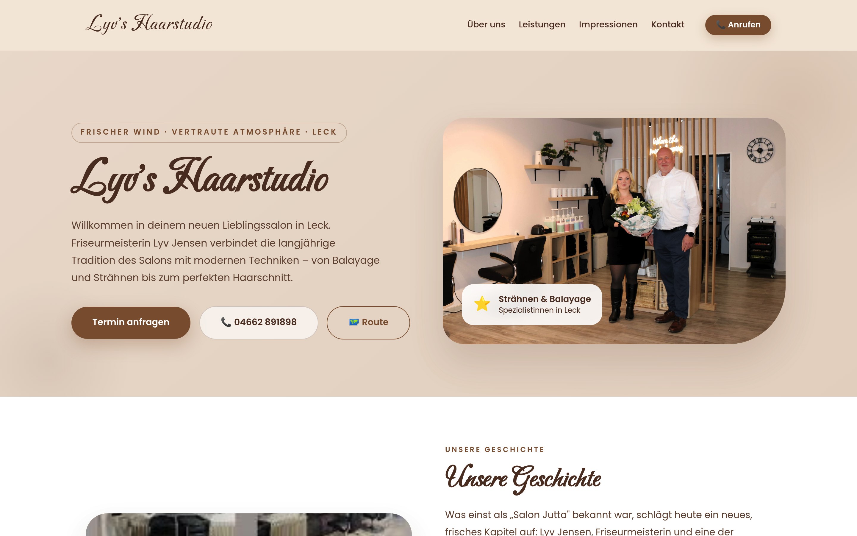 Lyv's Haarstudio – Desktop