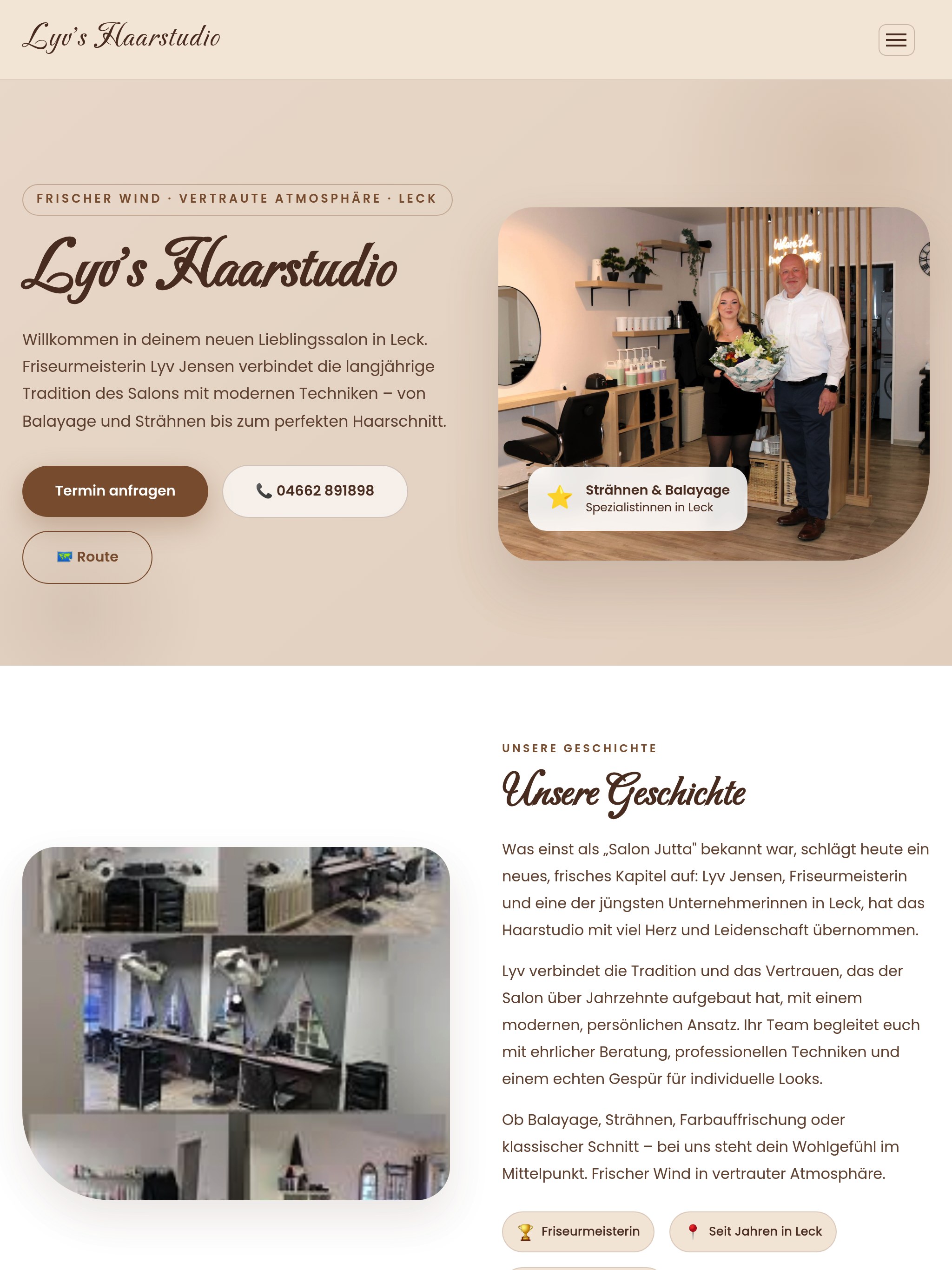 Lyv's Haarstudio – Tablet