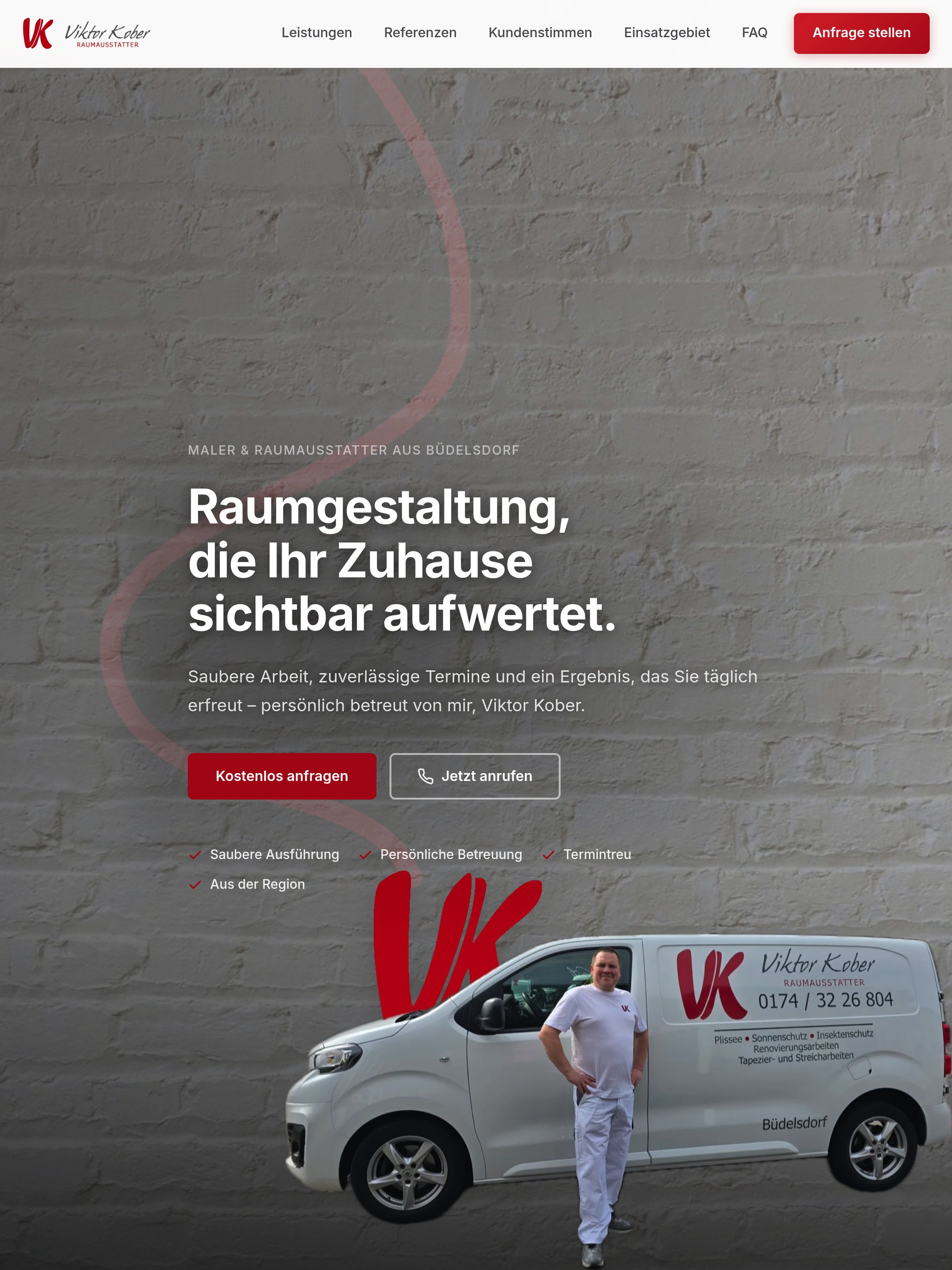 Maler und Raumausstatter Viktor Kober – Tablet